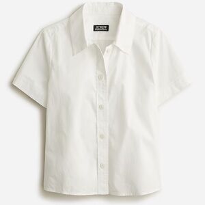 NWOT J. Crew Gamine Shirt in cotton poplin, white size 6